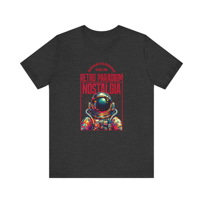 Retro Space, Camiseta de manga corta unisex de jersey