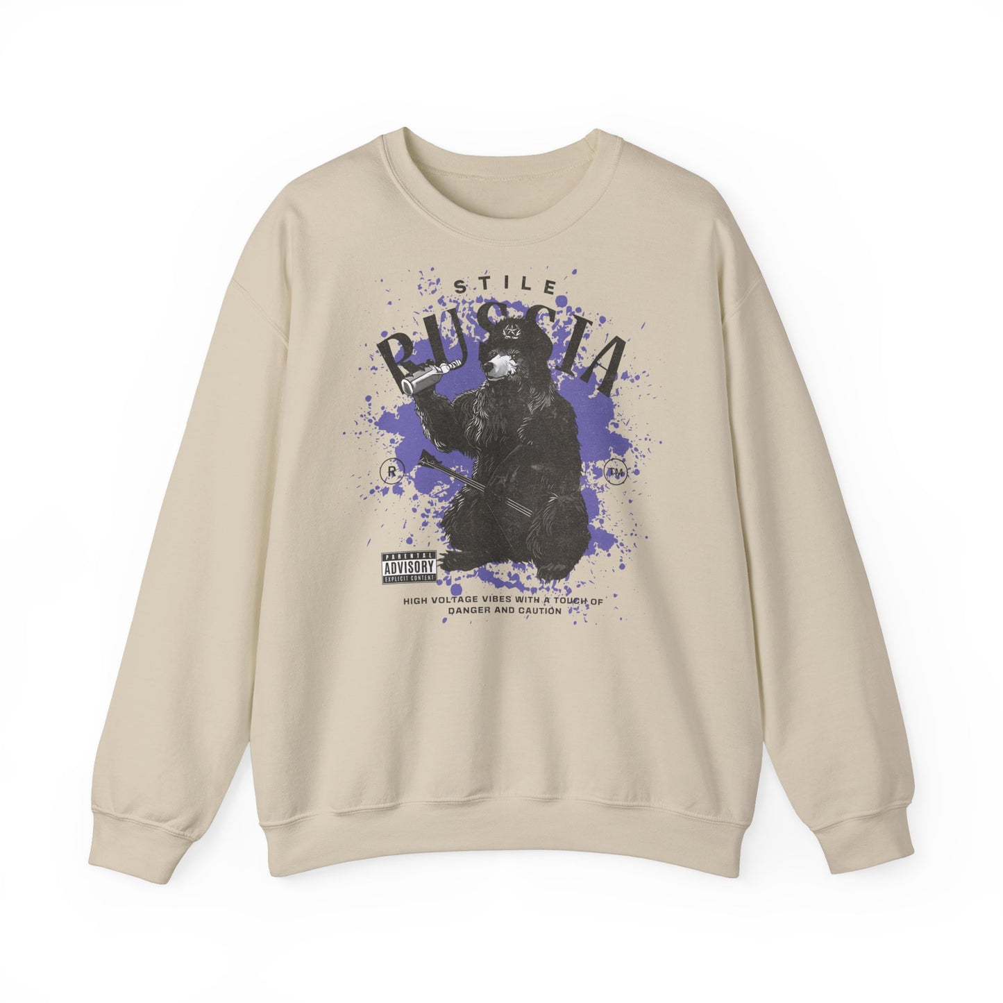 Russia stile, sudadera unisex con cuello redondo