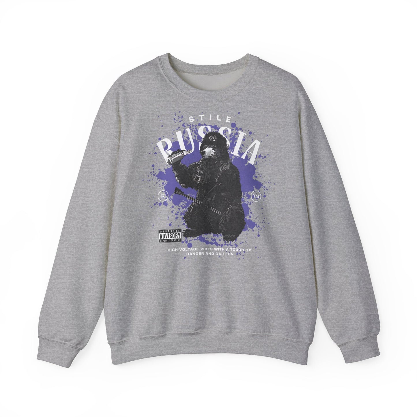 Russia stile, sudadera unisex con cuello redondo