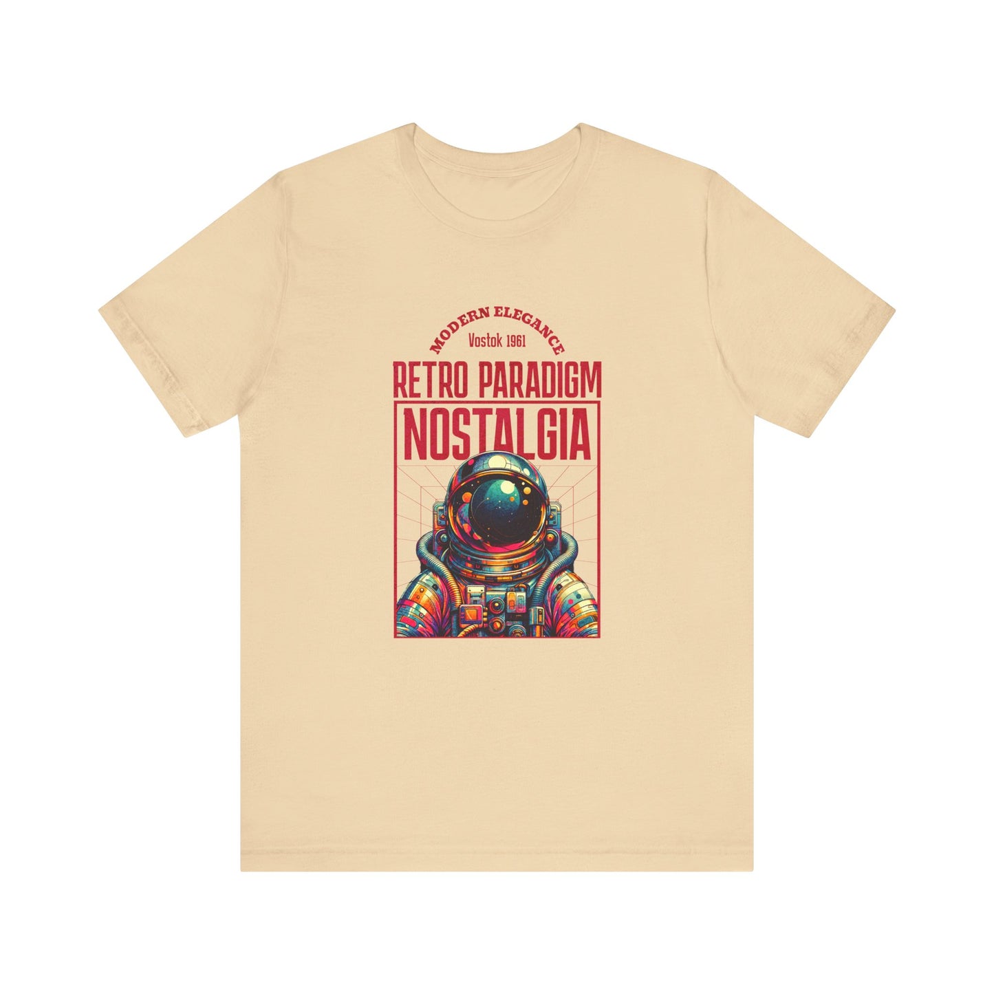 Retro Space, Camiseta de manga corta unisex de jersey